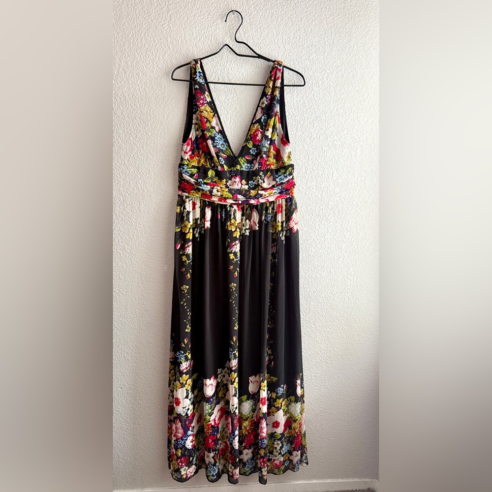 Ever Perfect Floral Chiffon Maxi Dress